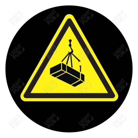Visual for projection Caution overhead handling in progress