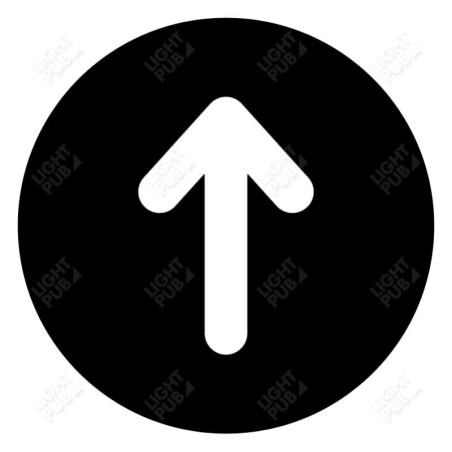 Gobo für Leuchtpfeilprojektion Gobo für Leuchtpfeilprojektion