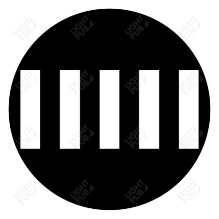 Gobo for projection White luminous pedestrian crosswalk Gobo for projection White luminous pedestrian crosswalk