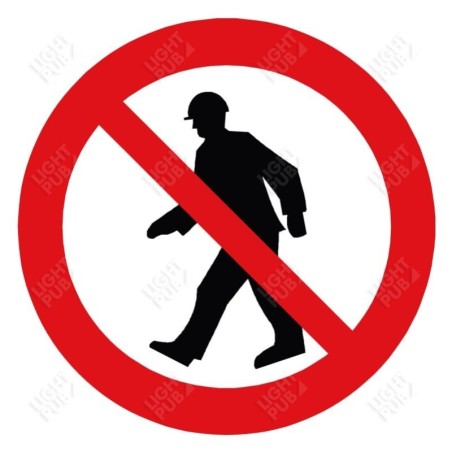 Gobo for luminous Prohibited Pedestrian sign projection Gobo for luminous Prohibited Pedestrian sign projection