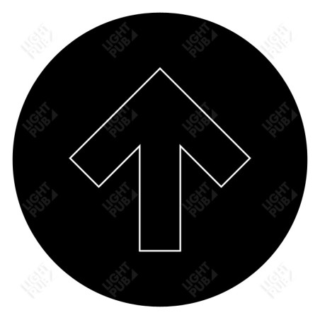 Gobo for light arrow projection