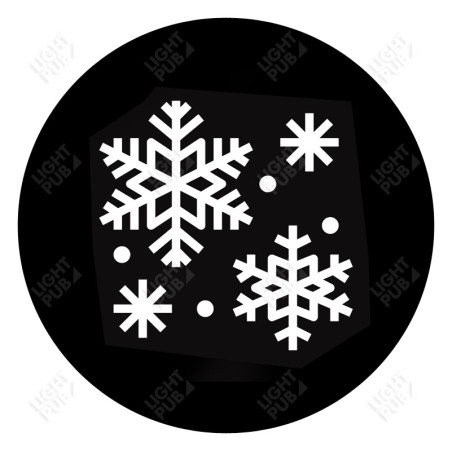 Gobo for projection of decorative luminous snowflakes Gobo for projection of decorative luminous snowflakes