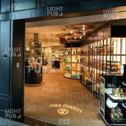 Illuminated merchandising logo projection